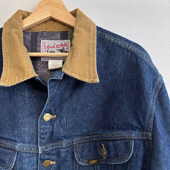 Lee Other - 1970s Union Made (USA) Storm rider Lee Lined Denim Jacket